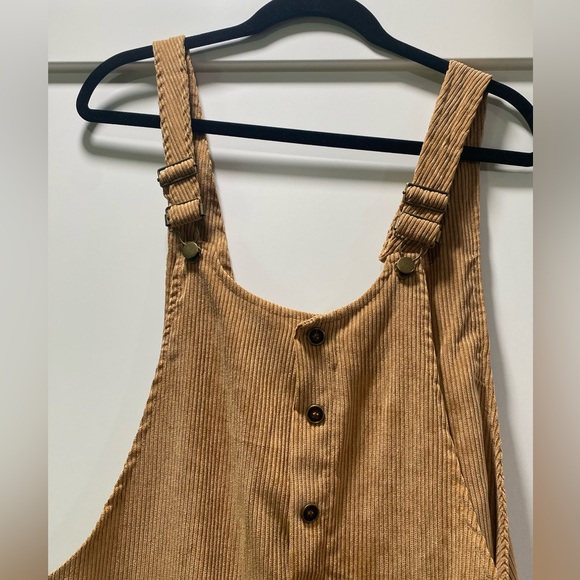 SHEIN Tan Corduroy Jumpsuit - Picture 3 of 6